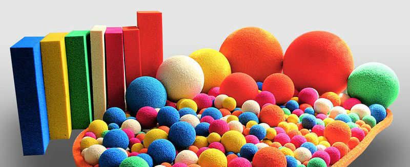 Sponge Rubber Cleaning Balls